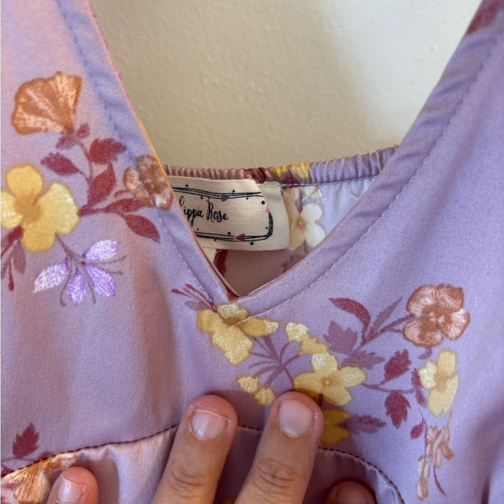 Hippie Rose Lavender Floral Dress - Picture 2 of 4